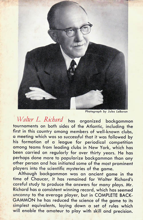 Walter L. Richard bio