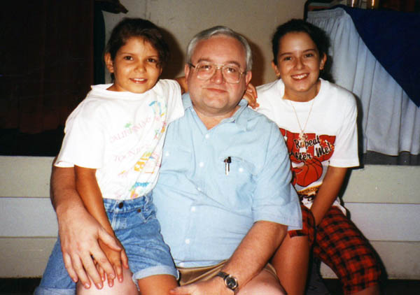 Peter Kalba and the kids in Costa Rica 1993